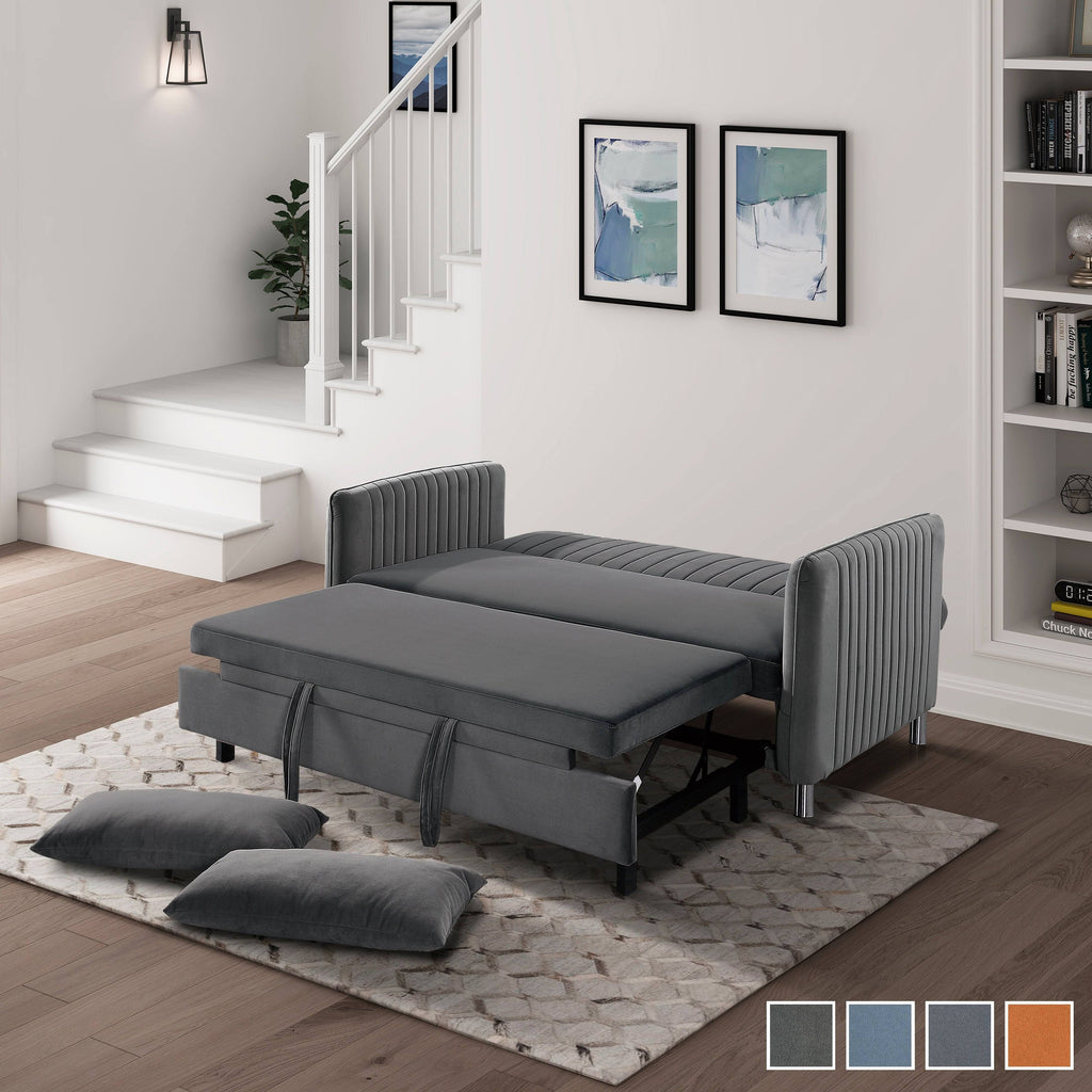 Convertible Sofa Bed Brownish Grey N19724