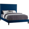 Navy Velvet Full Bed H17528