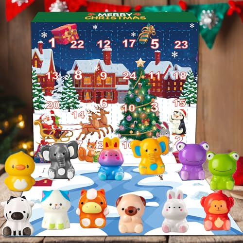 2025 Christmas Advent Calendar with 24 Slow Rising Toys H476890