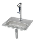 Brass Glass Filler Water Station with Pedestal W89491