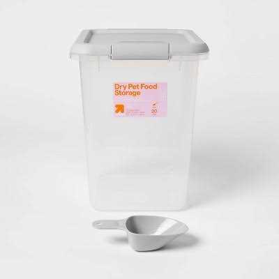 Pet Food Storage Tub with Built-in Scoop X54072