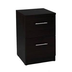 2-Drawer File Cabinet Desk High Espresso Brown J2898