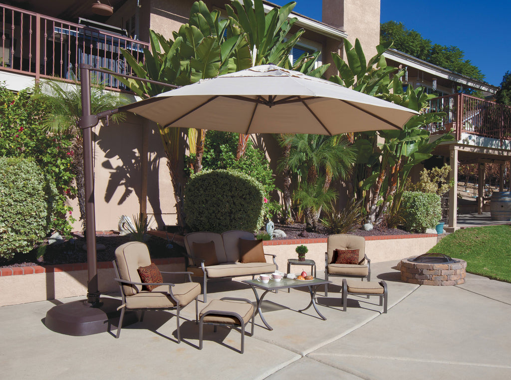 11.5 ft. Octagon Cantilever Umbrella Really Red R43099