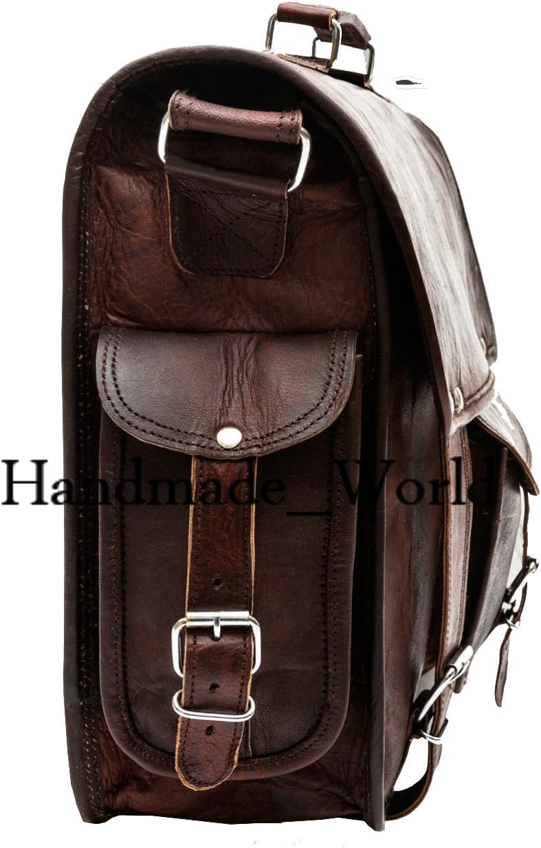Leather Messenger Laptop Bag Satchel (11 X 15) W430