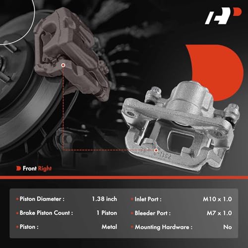 Disc Brake Caliper Assembly with Bracket Rear Right Passenger Side E38204