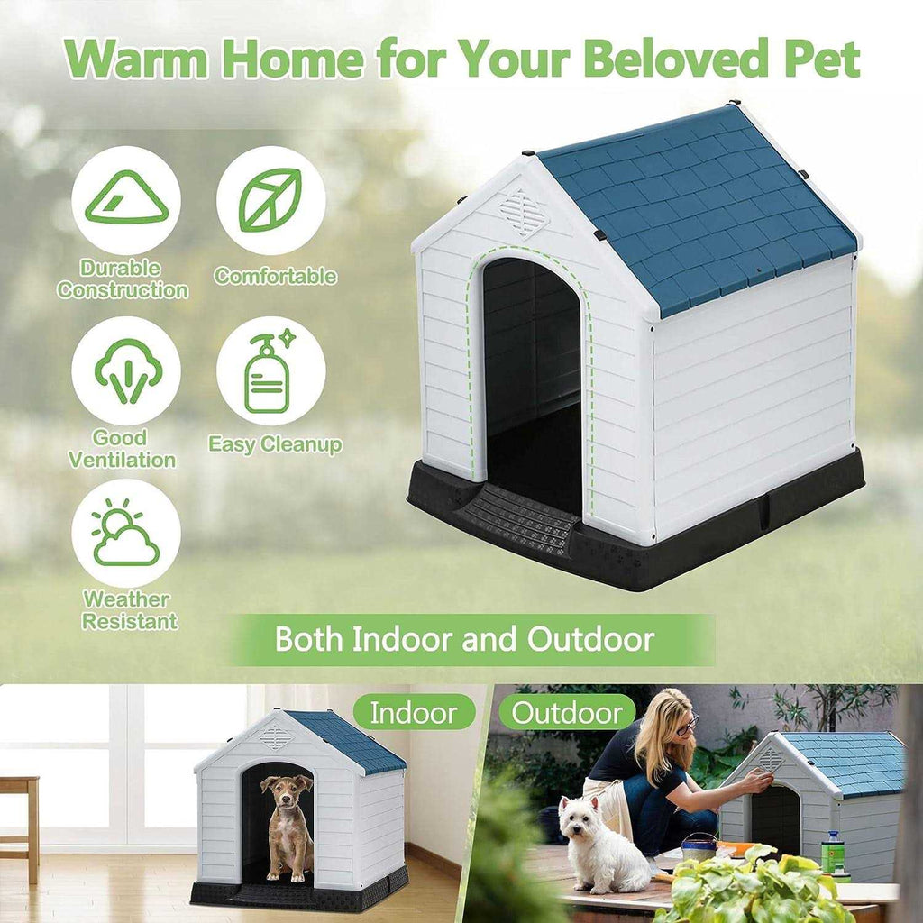 Waterproof Plastic Dog House with Vent and Raised Floor S601
