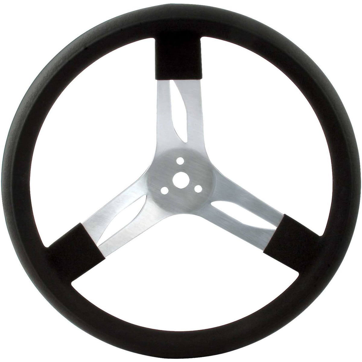 15in Steering Wheel Alum Black W793450