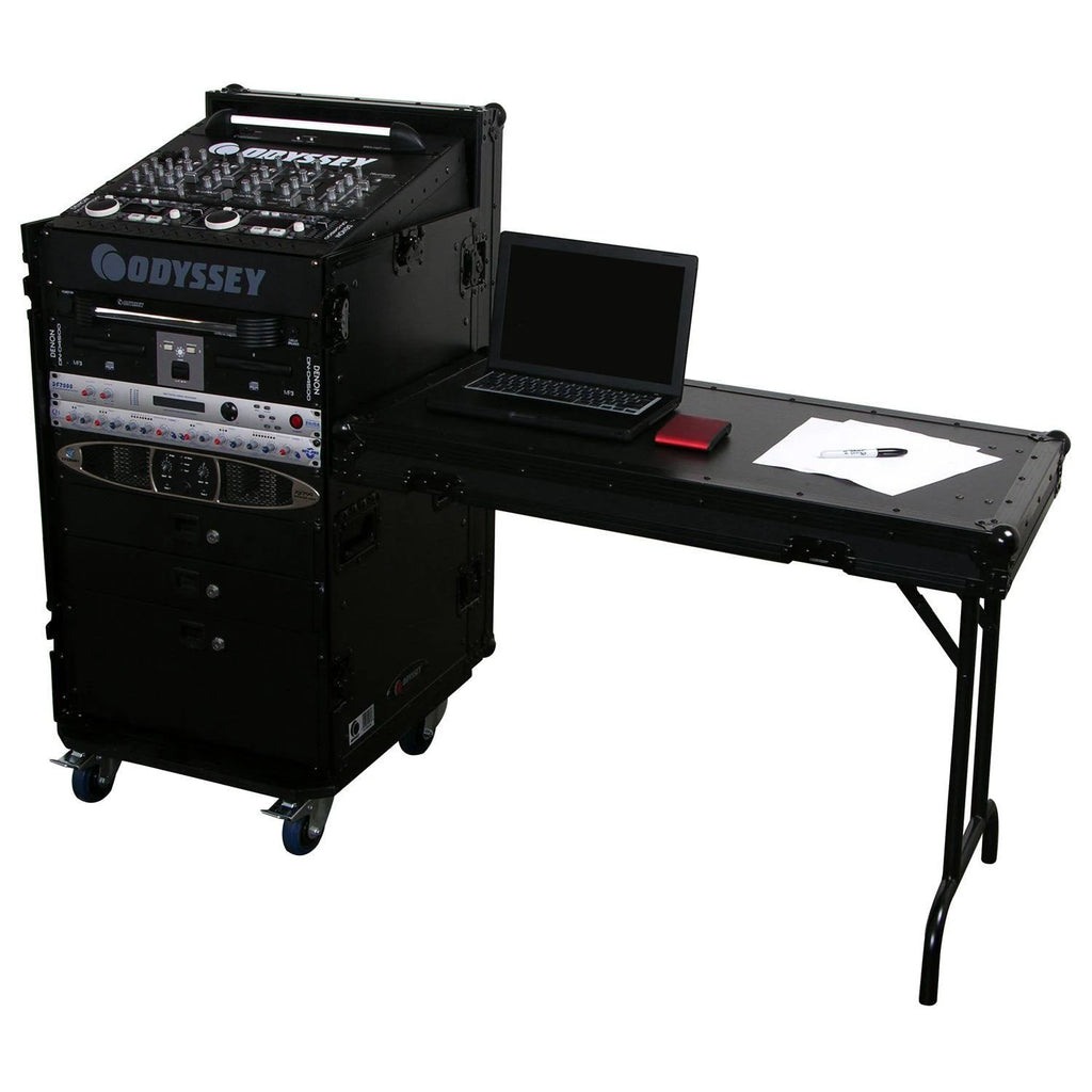 Black Label 11U x 16U Rack Case with Table L313