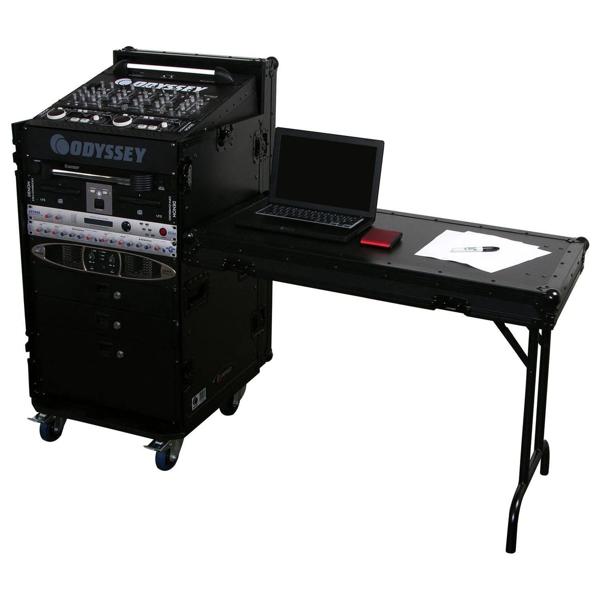 Black Label 11U x 16U Rack Case with Table L313