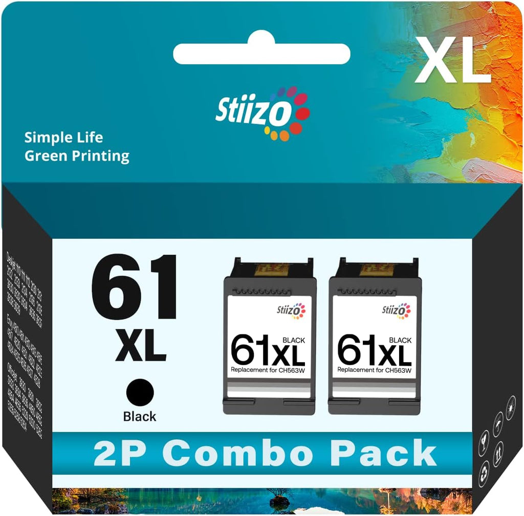 2 Black 61XL Ink Cartridge Combo Pack M791