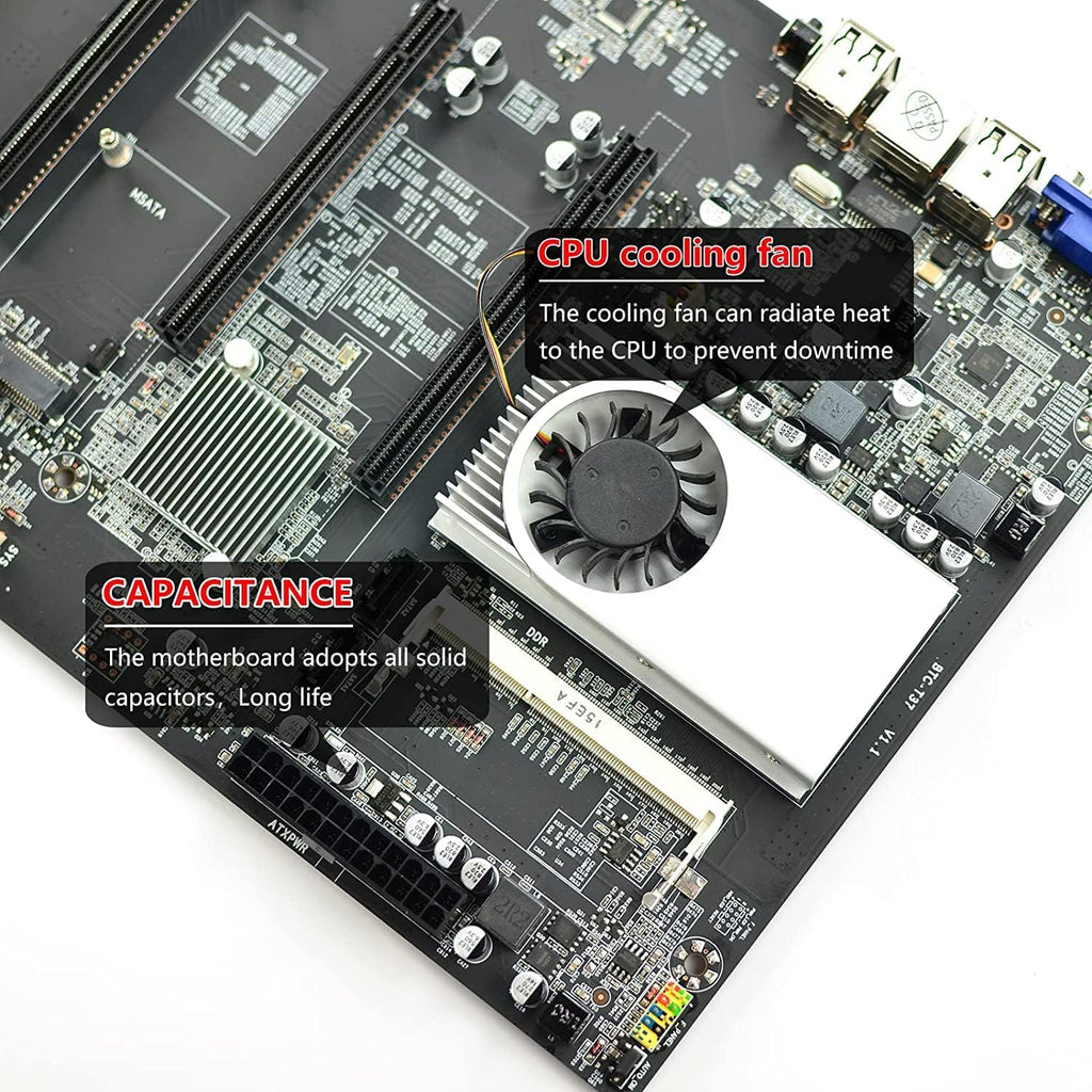 8 PCIE 16X DDR3 Mining Motherboard B7432