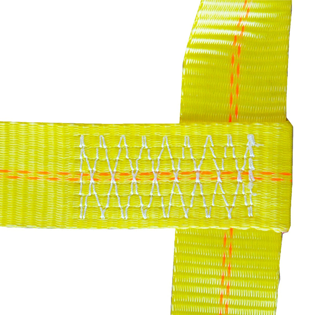 Tow Dolly Basket Strap with Twisted Snap Hooks, 2 inch Webbing, 12,000 lbs Breaking Strength, Tire Bonnet & Tire Net H30889