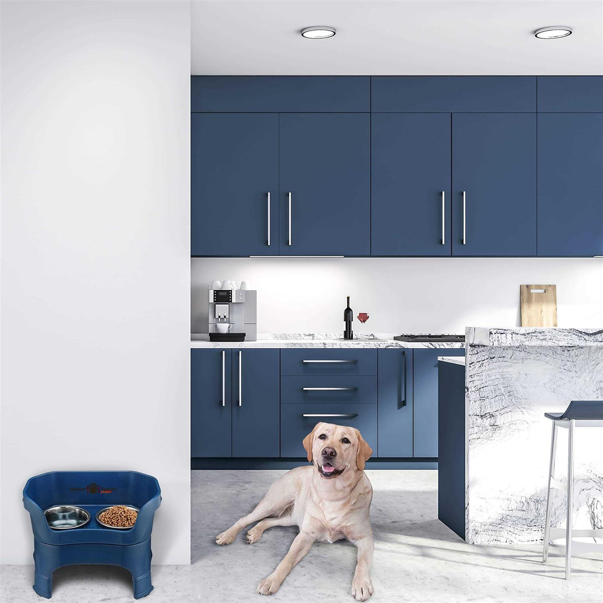 Pet Feeder with Leg Extensions B325954