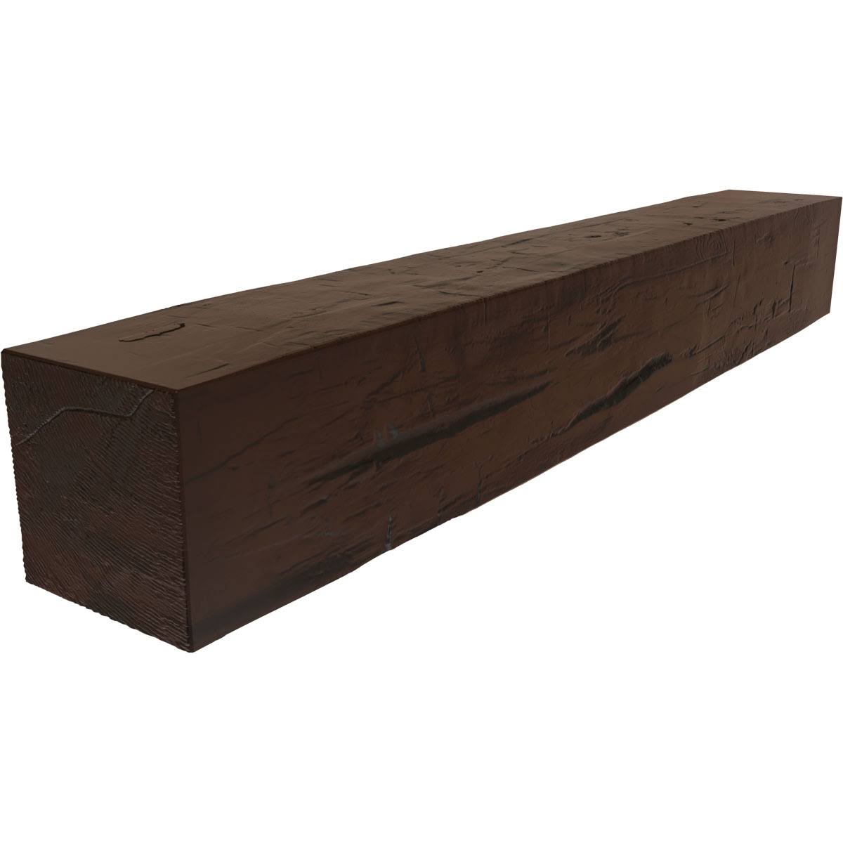 Hand Hewn Faux Wood Fireplace Mantel I32444