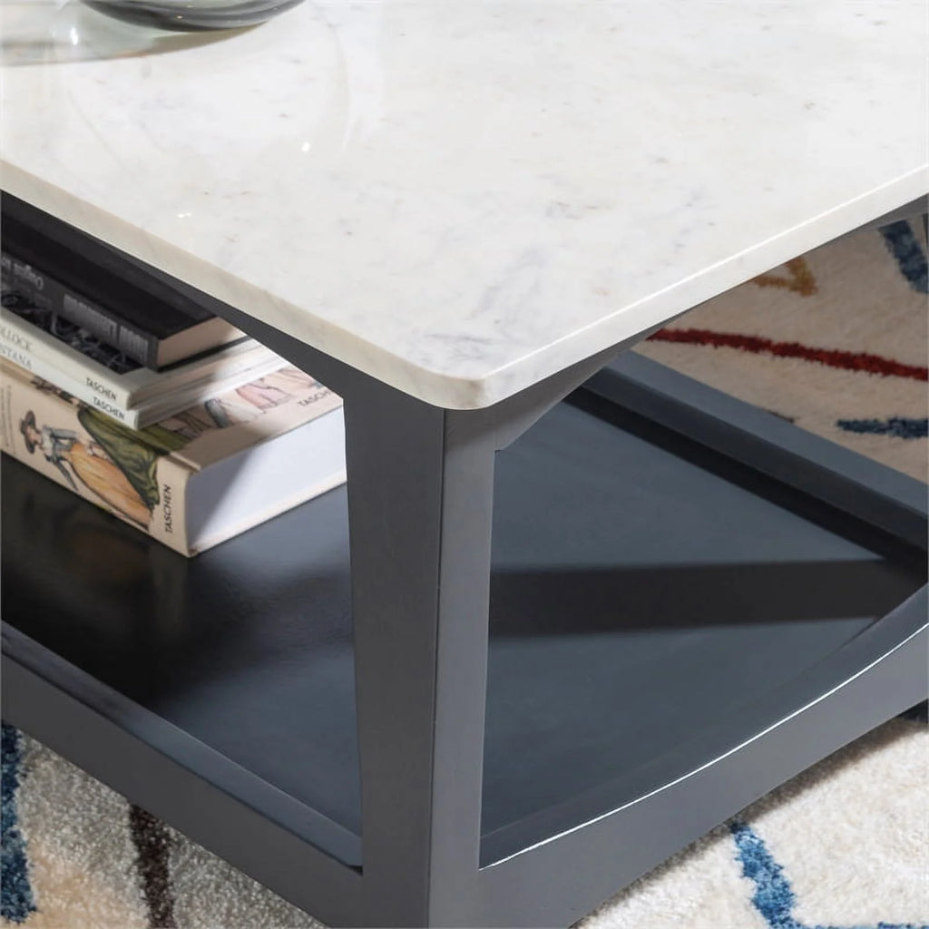 White Marble Top Coffee Table I186532