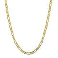 10K Yellow Gold 5.5 mm Concave Figaro Chain Necklace 18" H504878