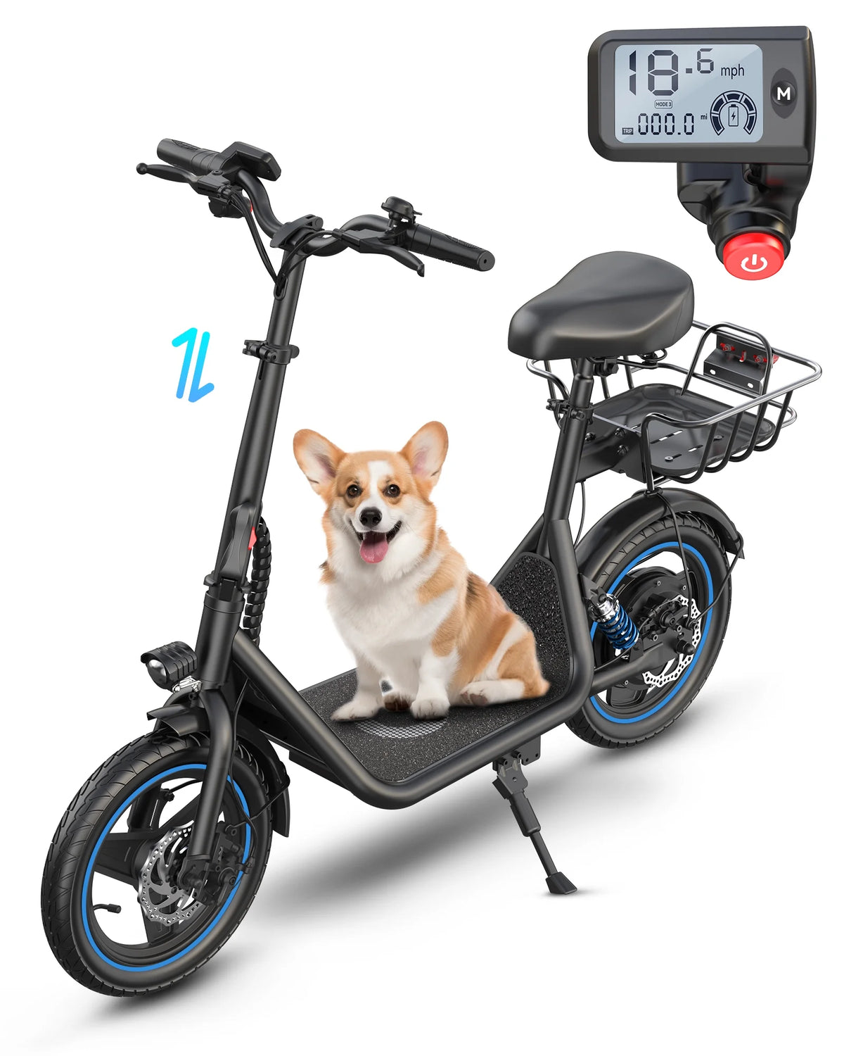 600W Electric Scooter with Seat H227