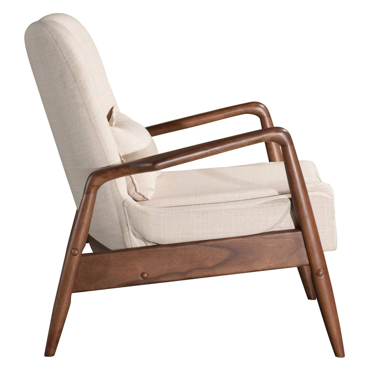 Black Lounge Chair and Ottoman C812