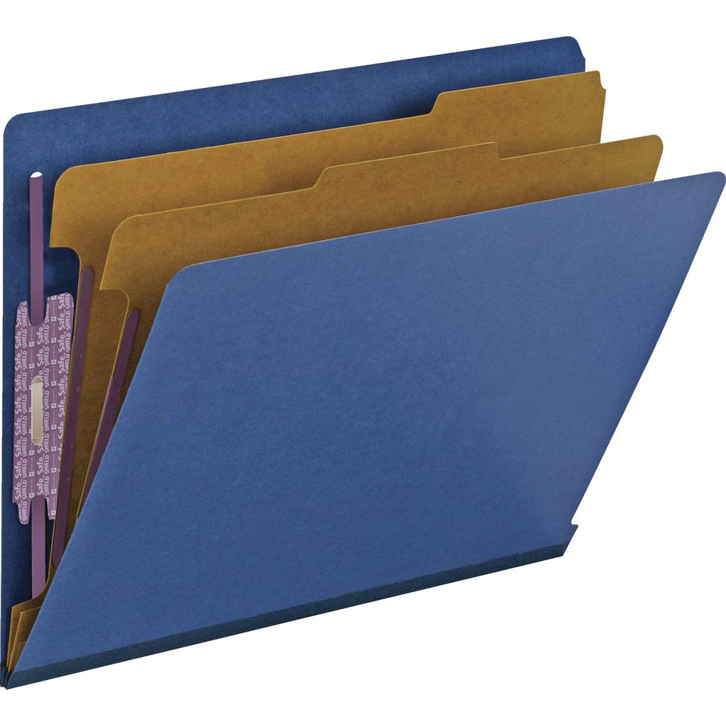 Dark Blue End Tab Pressboard Classification Folders D243