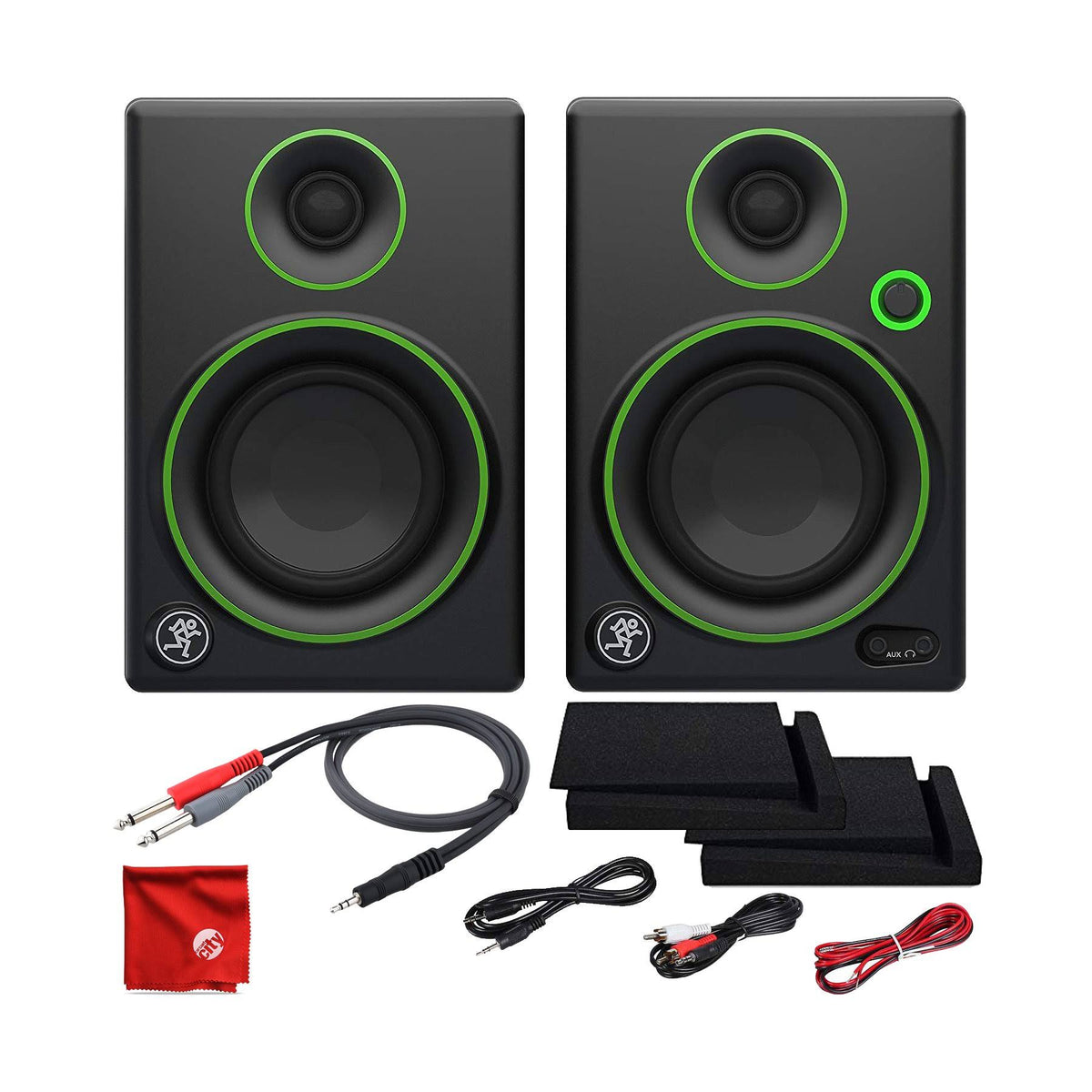 3-Inch Multimedia Monitors with Foam Isolation Pads and Cable Kit J738