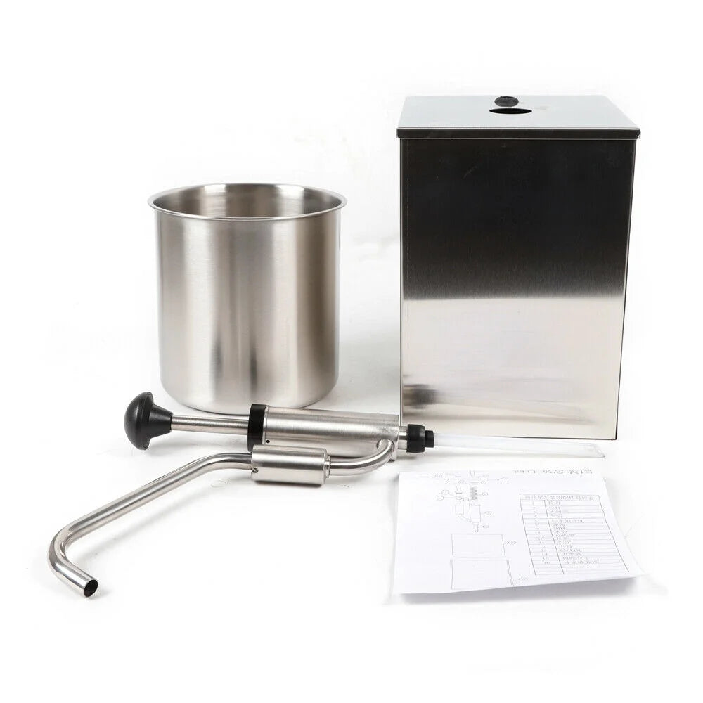 4L Stainless Steel Single Head Condiment Dispenser Pump V690