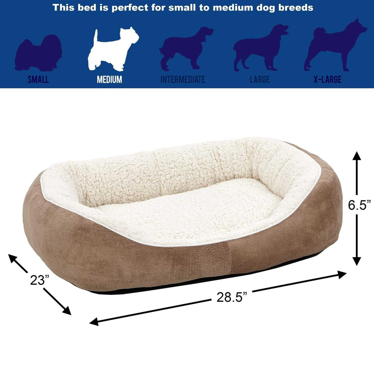 Medium Taupe Cuddle Bed H89271