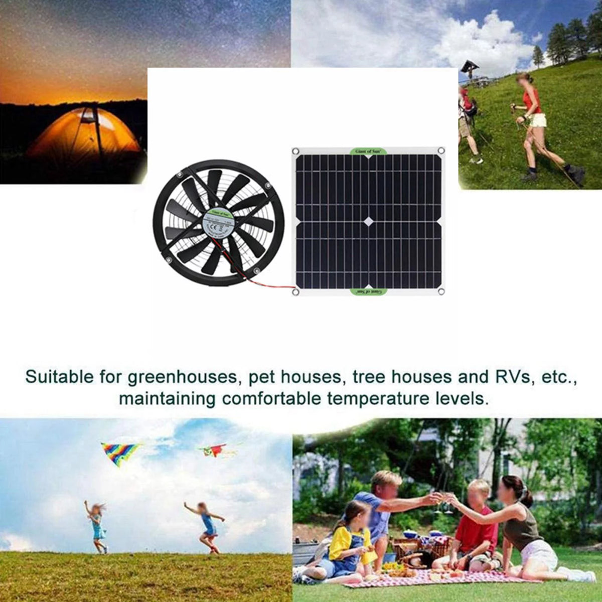 100W Solar Exhaust Fan X620628