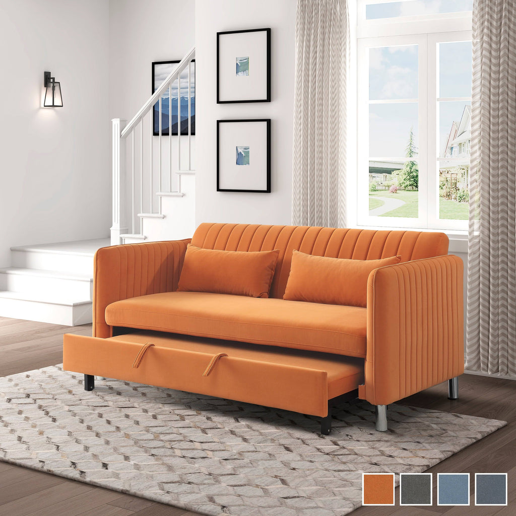 Convertible Sofa Bed Brownish Grey N19724