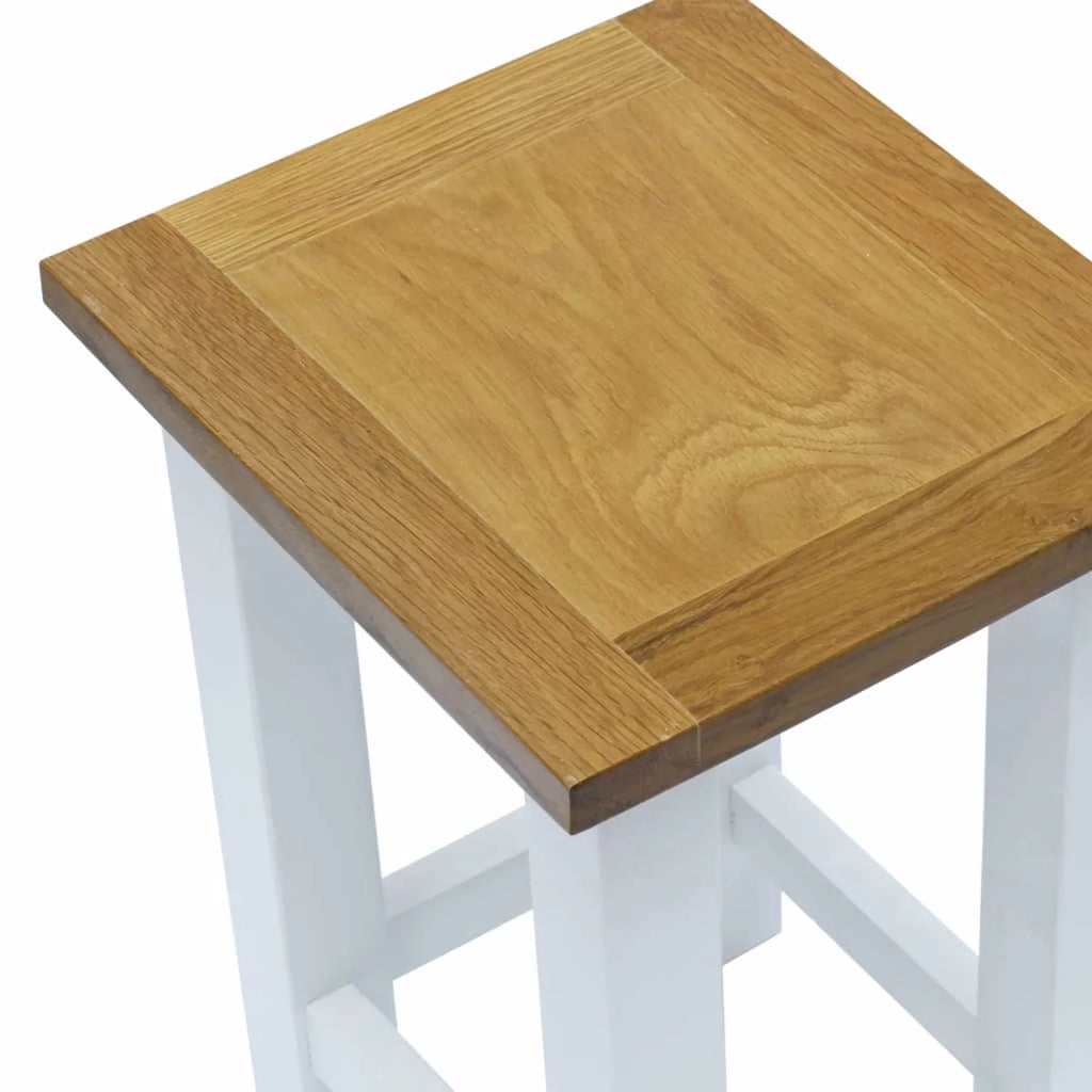 Solid Oak Wood End Table Y597079