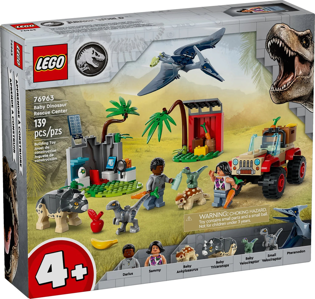 Building Set with Toy Car and 5 Dinosaur Figures F6364