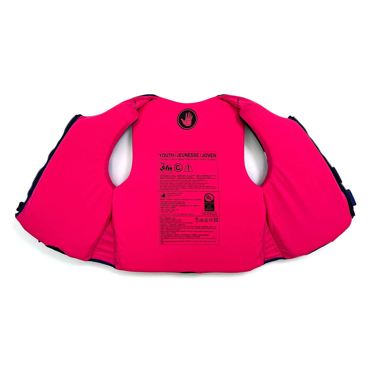 Youth Life Jacket Vest 55-88 lbs. Blue V747