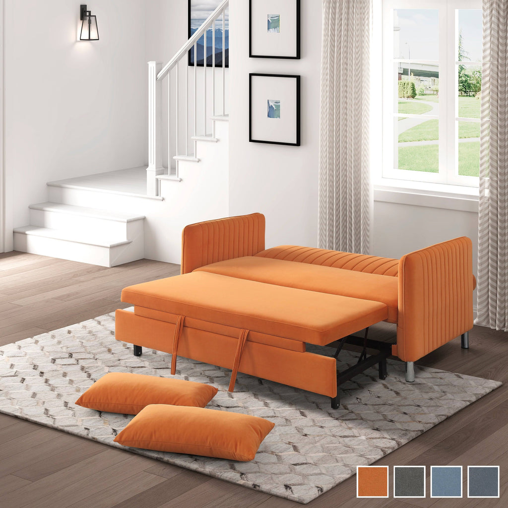 Convertible Sofa Bed Brownish Grey N19724