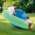 Green & Blue Inflatable Dome Rocker Bouncer with 6 Handles S265603
