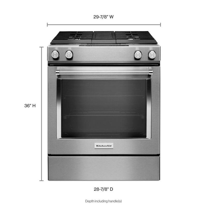 6.4 cu. ft. Dual Fuel Slide-In Range with Convection Oven Stainless Steel I19663
