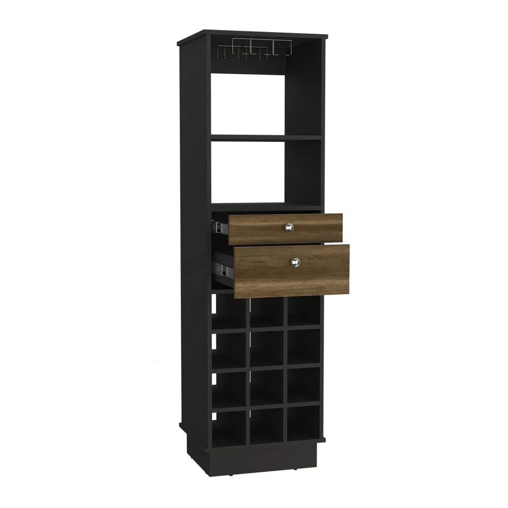 Black & Walnut Bar Cabinet O109568