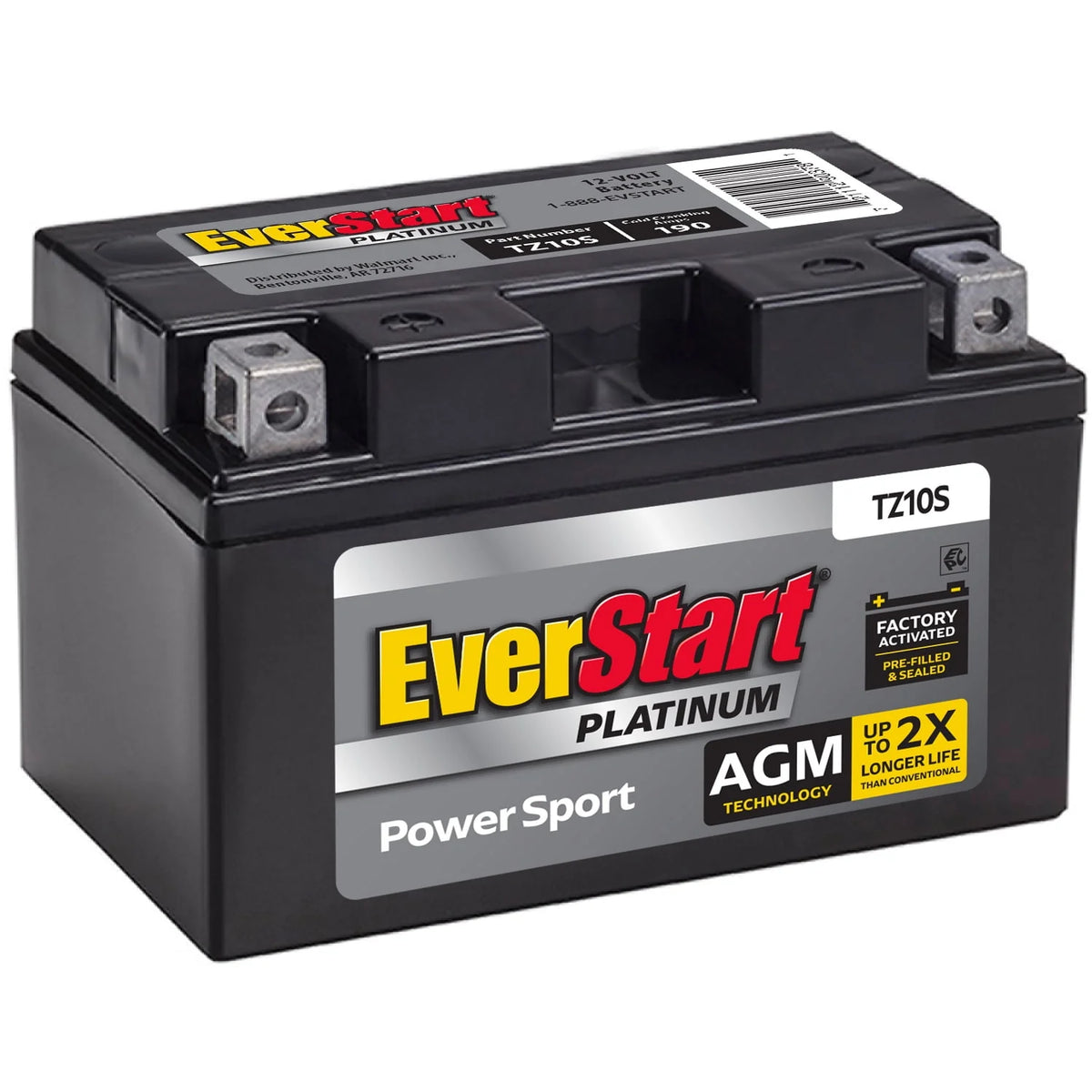 AGM Power Sport Battery Group Size TX10S 12 Volt 190 CCA K76259