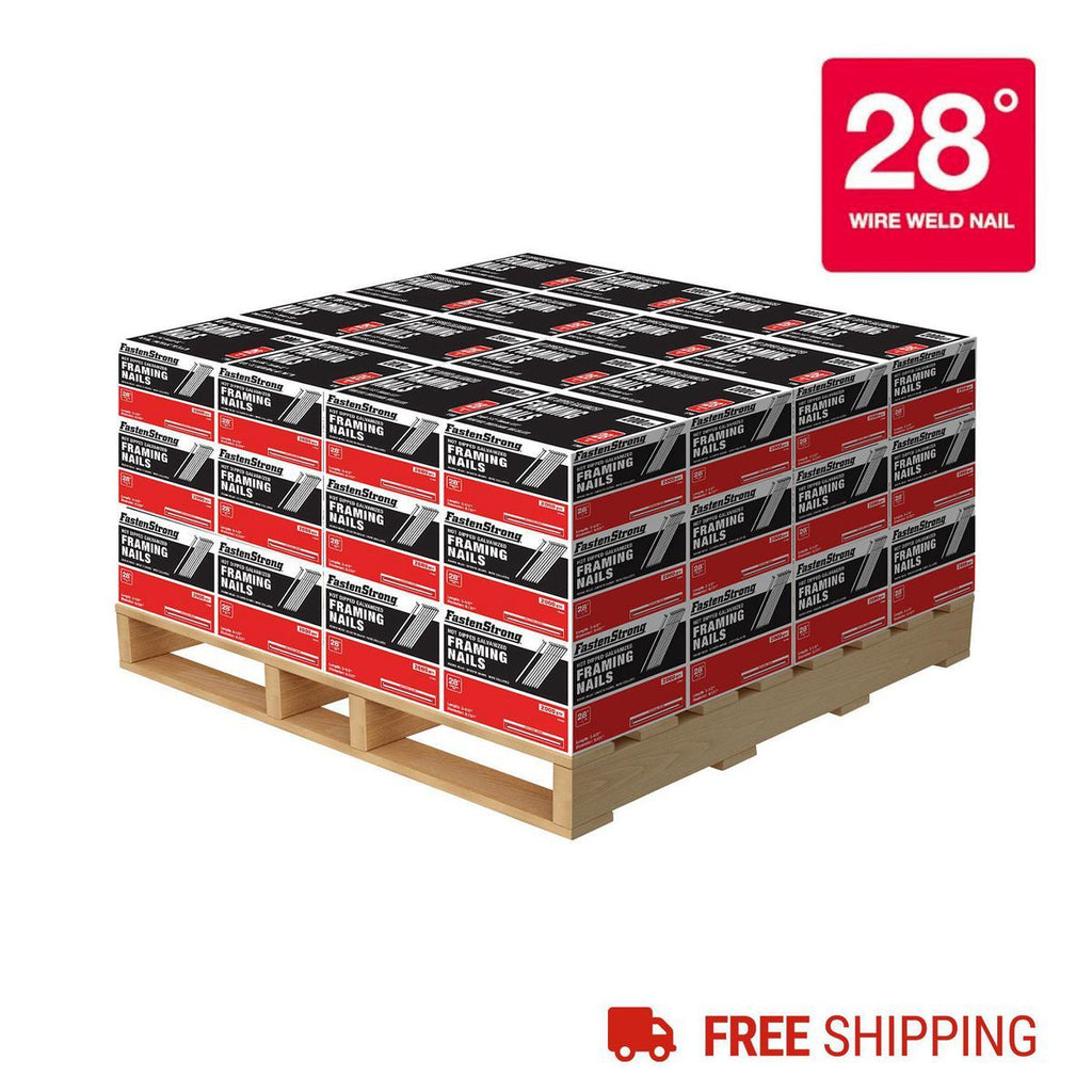 Galvanized Framing Nails, Smooth Shank, 96,000 Pieces L933