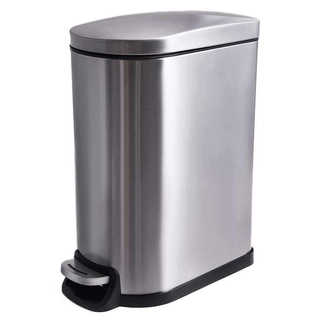 Rectangular Small Trash Can with Lid Soft Close X753
