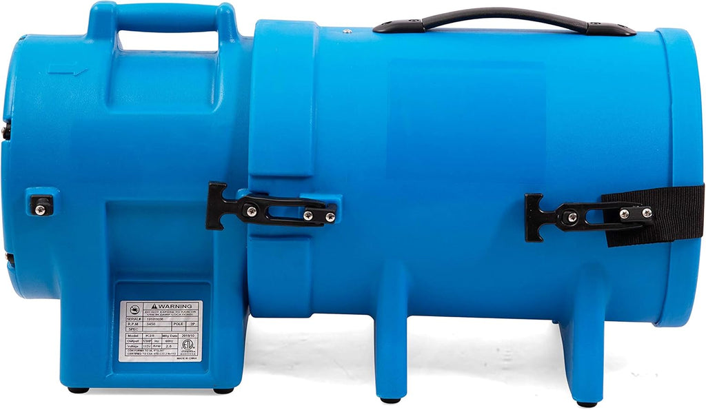 Plastic Compaxial Blower with 25' Ducting and Canister Assembly (8inch) F46736
