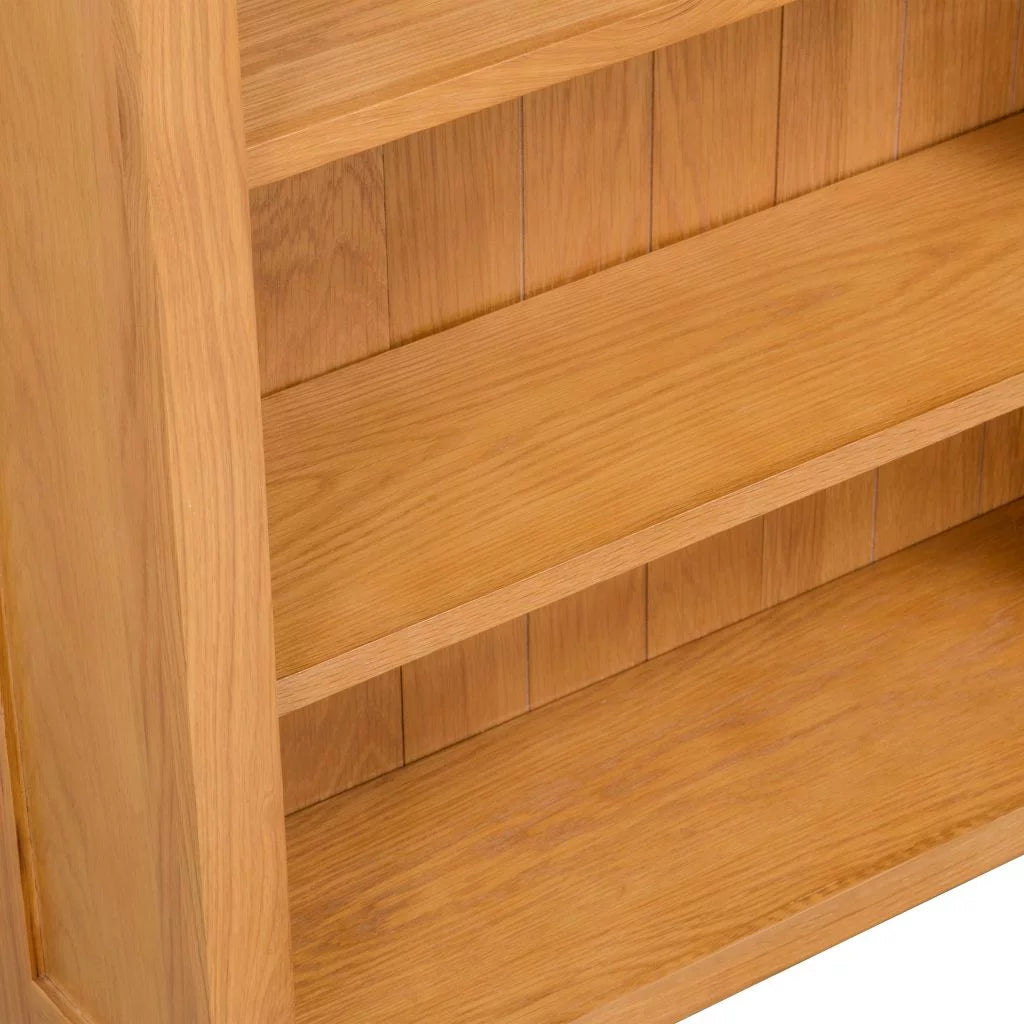 3-Tier Solid Oak Wood Bookcase F4054