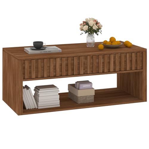 Lift Top Coffee Table with Storage Shelf M7876