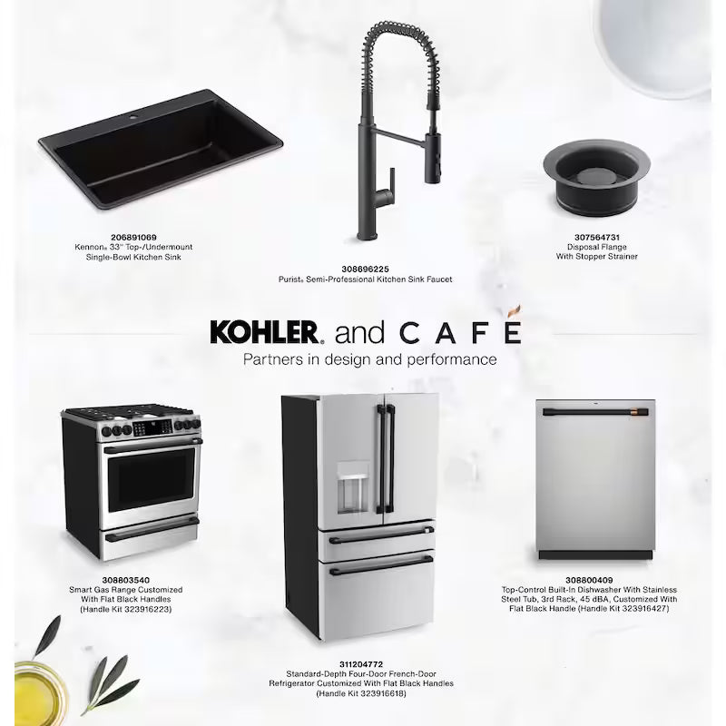 4 Door French Door Refrigerator with Convertible Middle Drawer Q536592