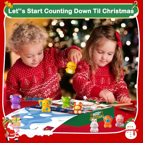 2025 Christmas Advent Calendar with 24 Slow Rising Toys H476890