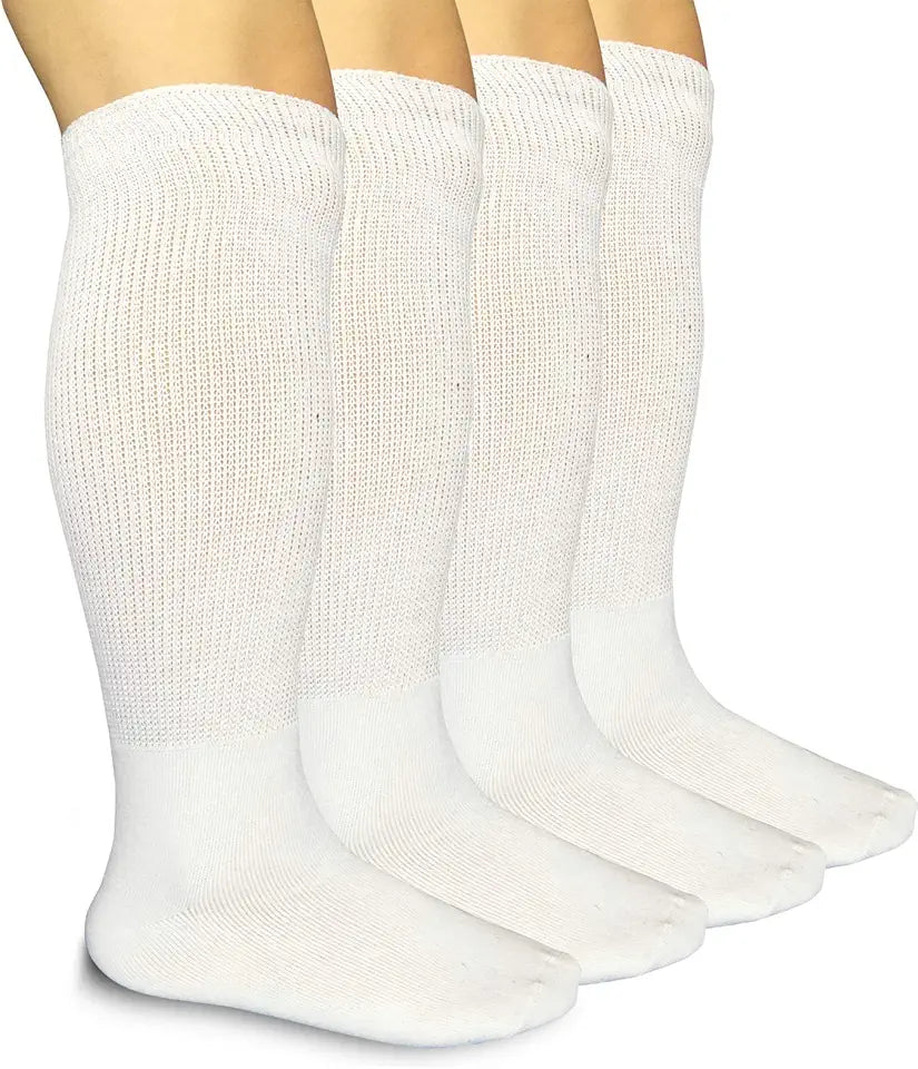Extra Width Non-binding Knee High Socks 2 Pairs G1922
