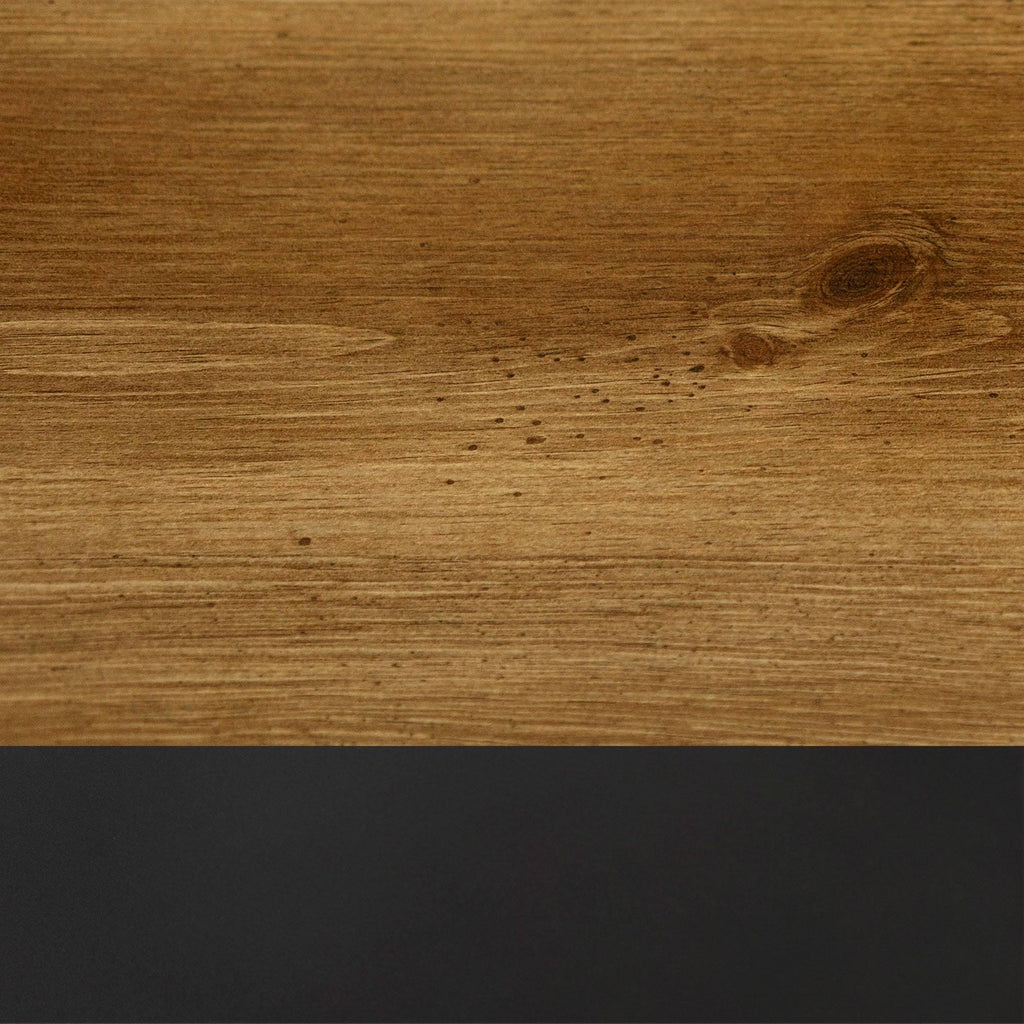 3-Piece X-Frame Entertainment Wall - Dark Walnut / Black Metal X382621