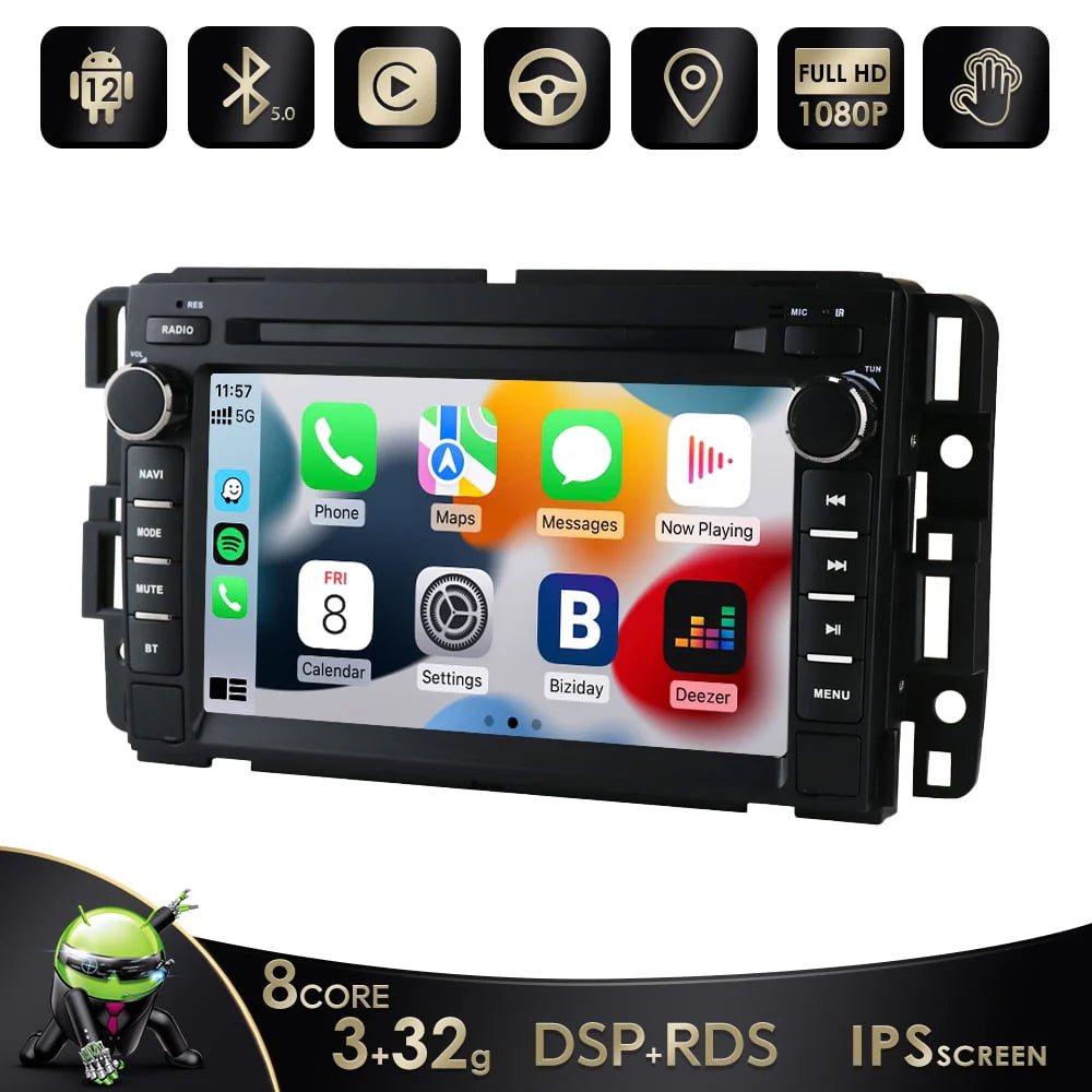 Android 12.0 32GB Car Stereo Radio GPS Carplay P318