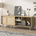 Farmhouse Rattan TV Stand for 75 inch TV C151