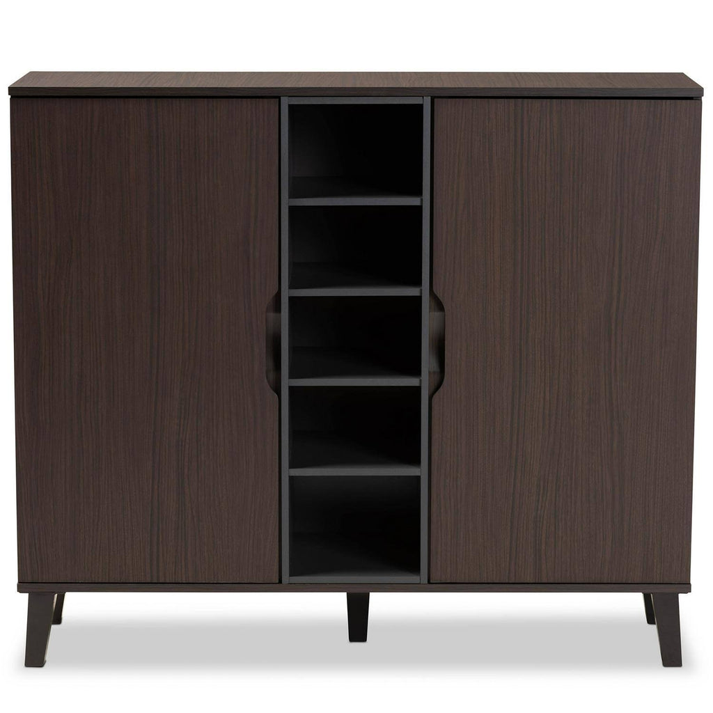Two-Tone Dark Brown and Grey Wood Dresser L914083