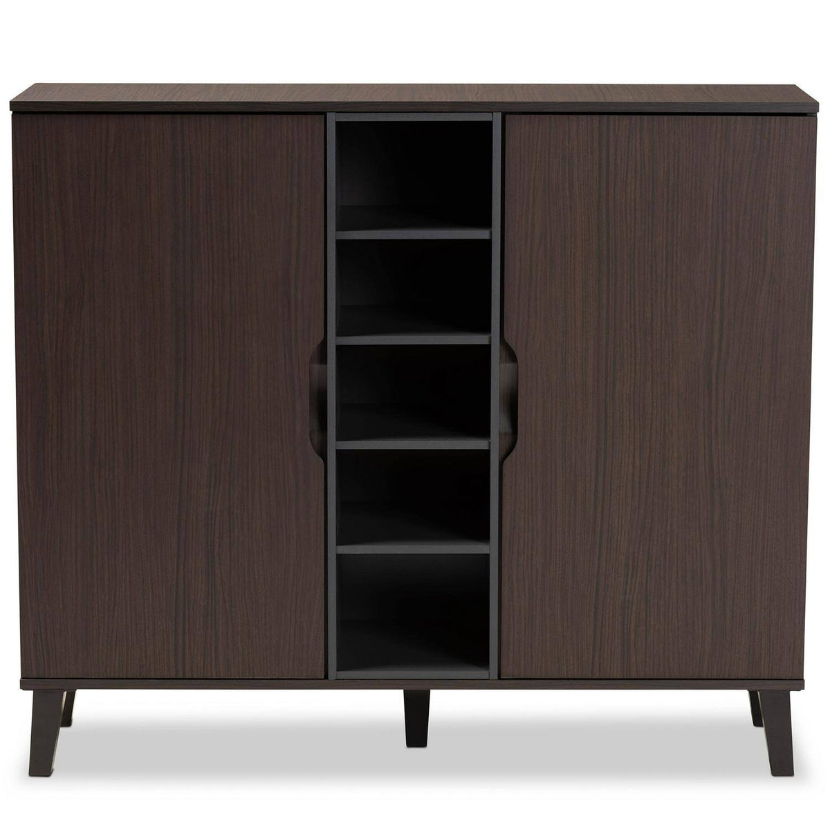 Two-Tone Dark Brown and Grey Wood Dresser L914083